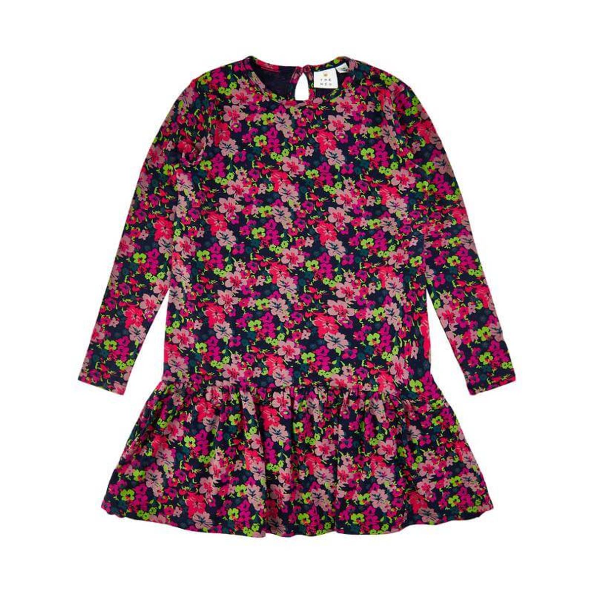 THE NEW - Alyah l/s Dress - AOP Floral - 7/8 år