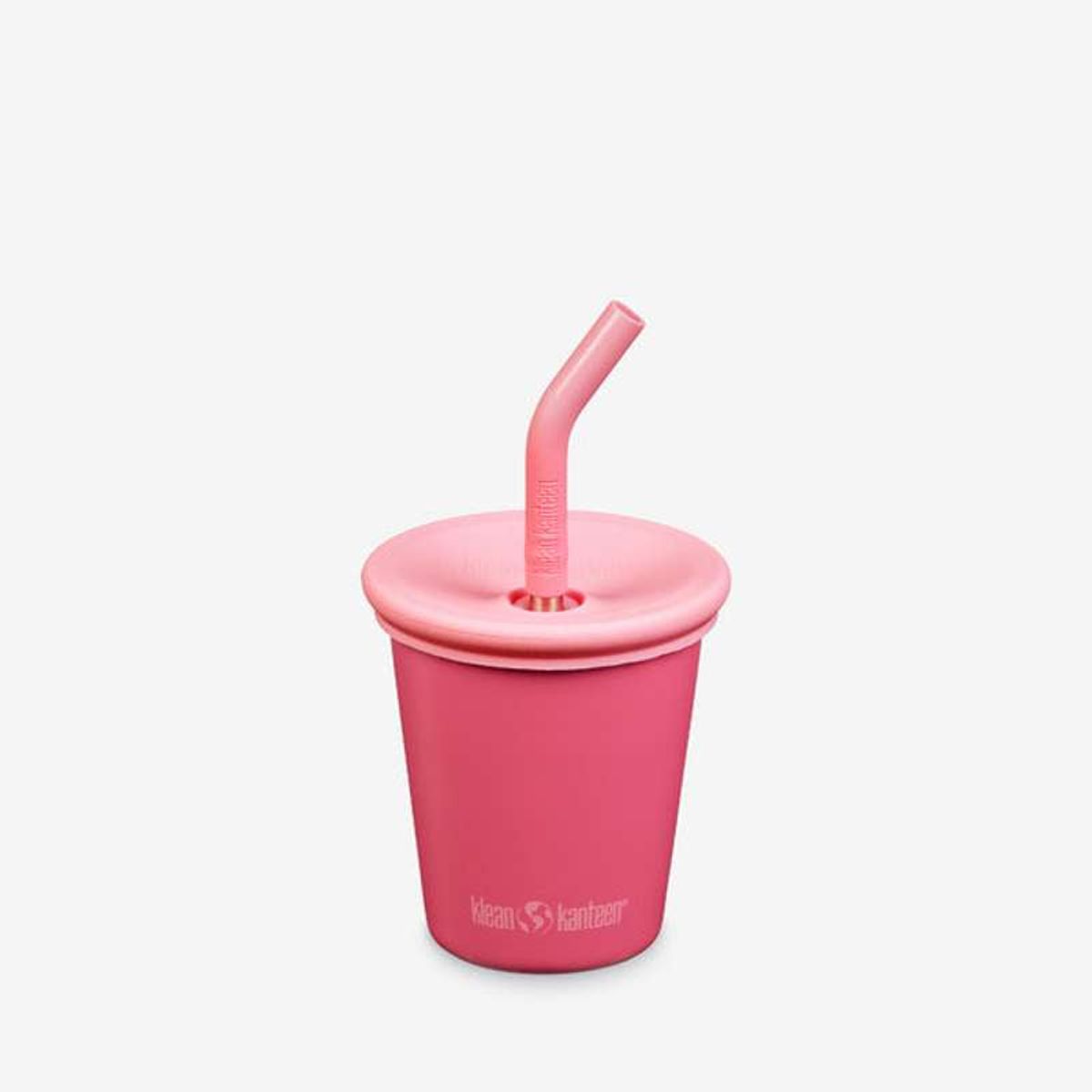 Klean Kanteen Kid's Cup m. Sippy- og Sugerørslåg - 296ml - Rouge Red