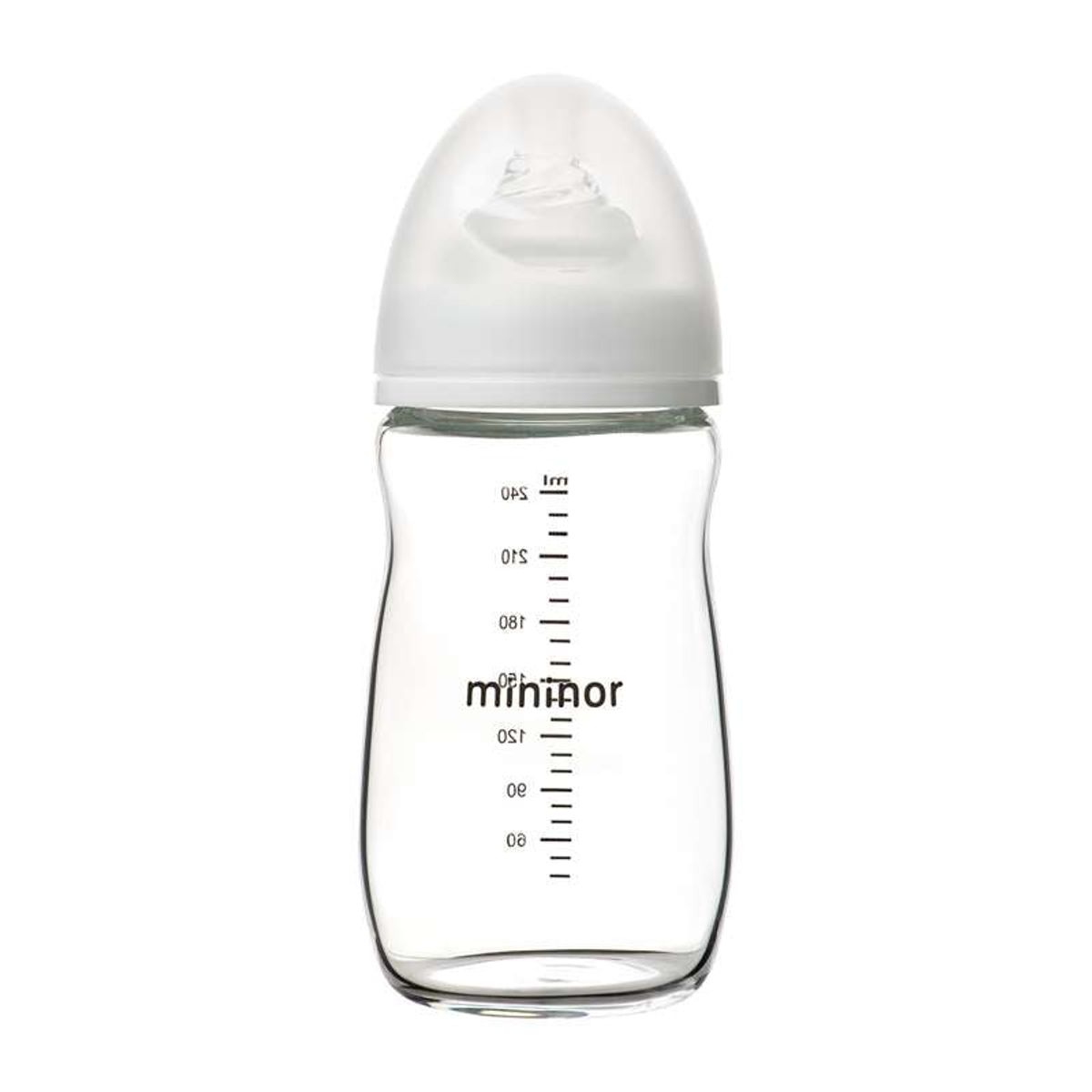 Mininor Sutteflaske - Glas - 240ml - 0m+