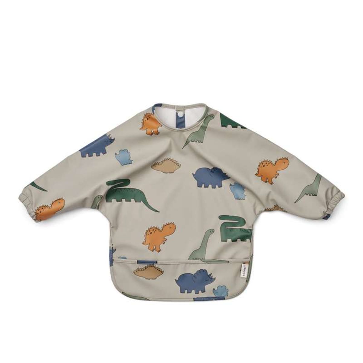 Liewood Merle Cape Bib Spiseforklæde - Dinosaurs/Mist