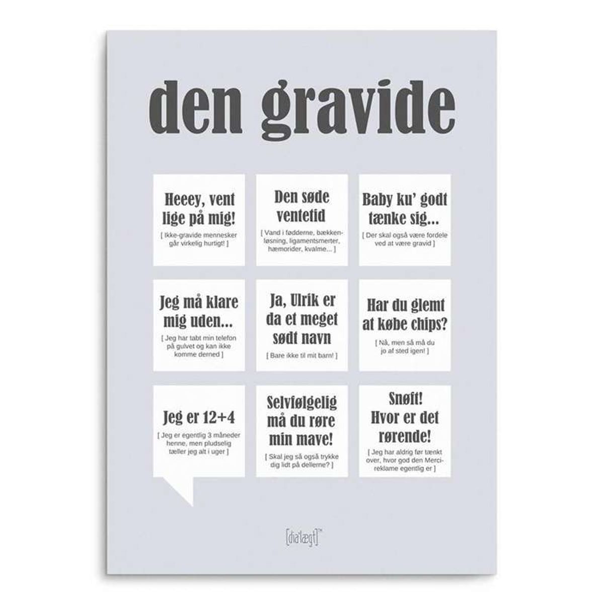 Dialægt Den gravide - flere størrelser