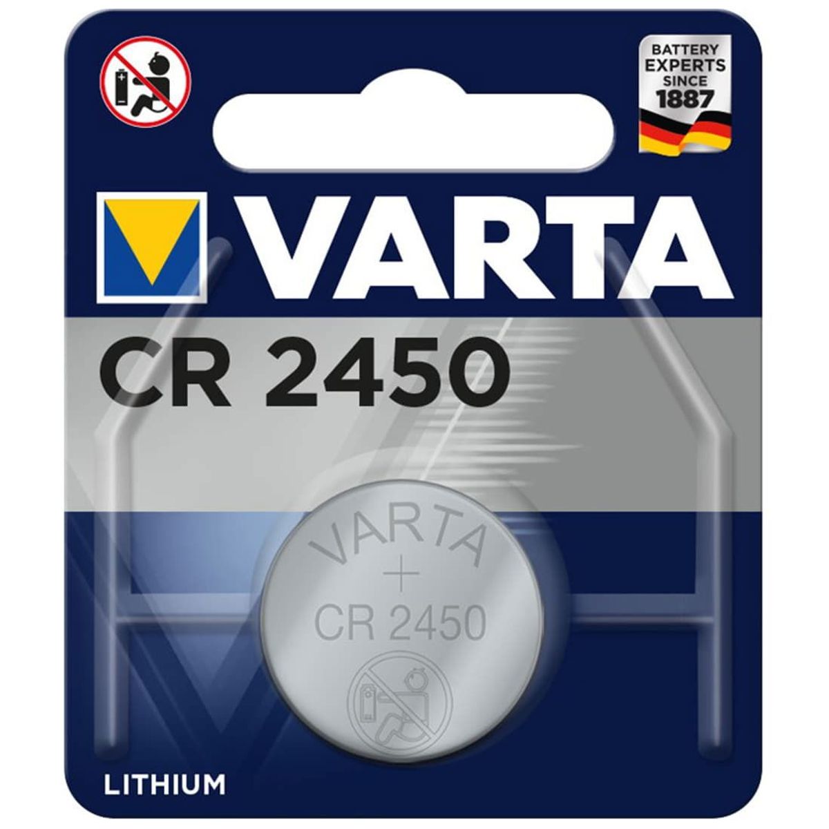 CR2450 - Knapcelle Batteri - Varta - 1 stk (48062)