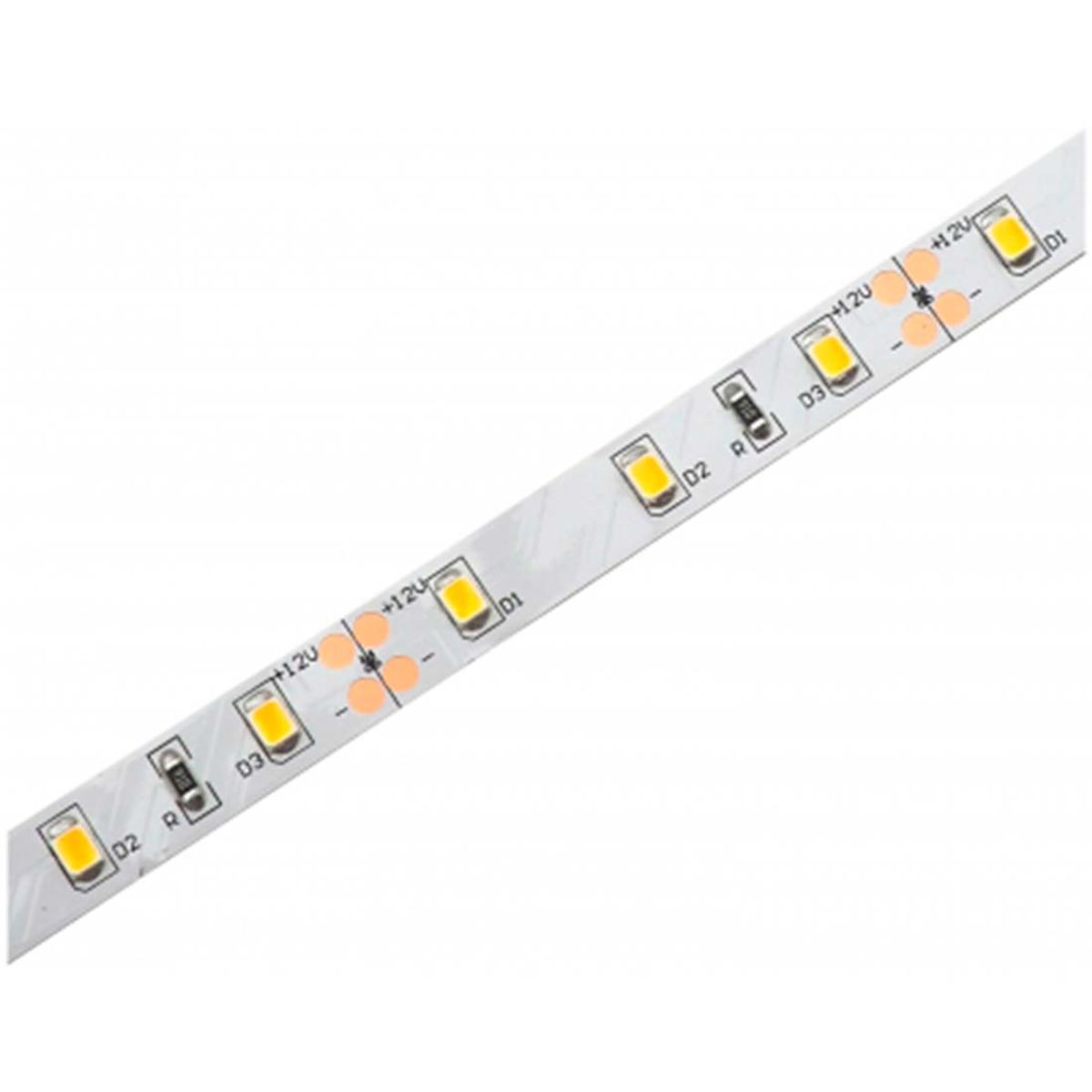 12V LED Strip - 5m - 2700K - 7.2W/m - 60 LED/m - IP20 - Dæmpbar