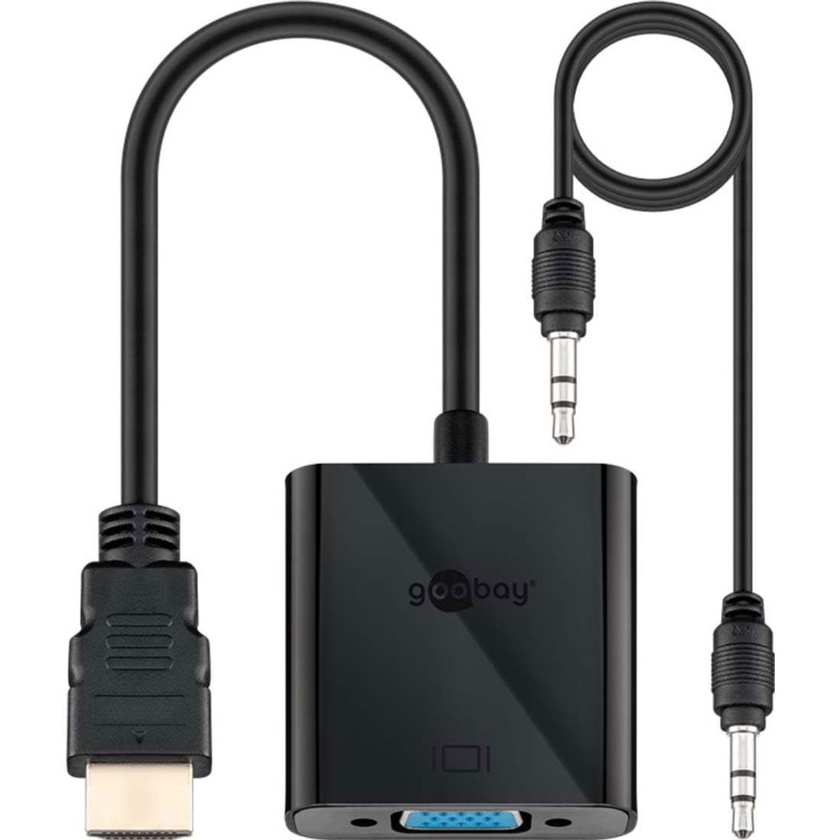 HDMI til VGA - AUX - Omformer / Adapter - 0,15 m - Full HD 1080p - 60 Hz (68793)