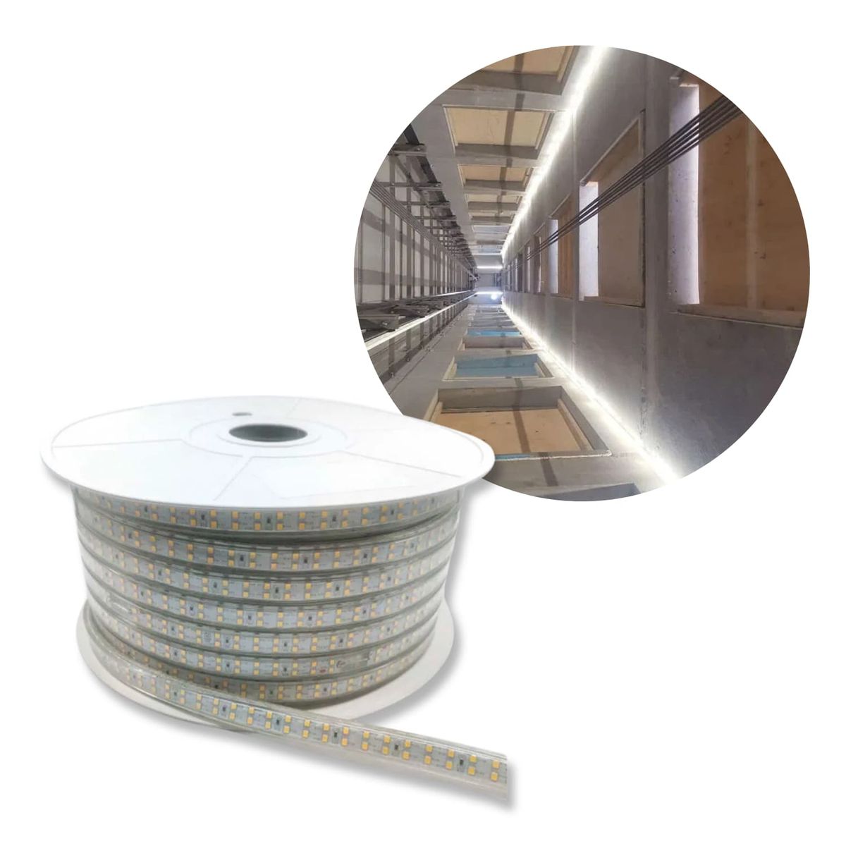 50m HIGH230 - 230V LED Strip - IP67 - 4000K - 1500 lm/meter