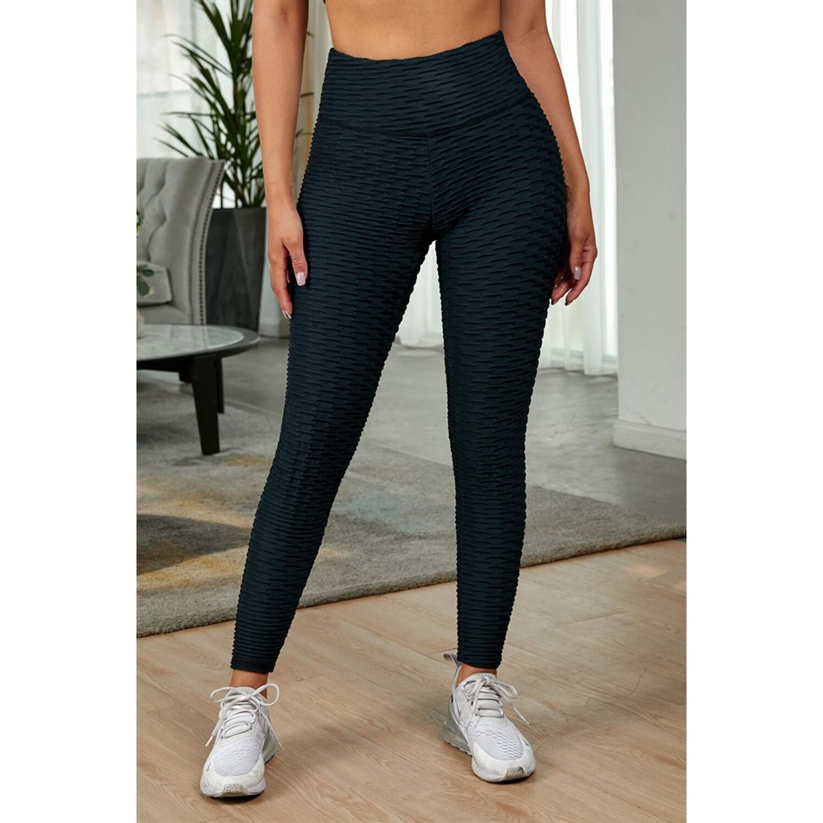 Højtaljet shape leggings, sort