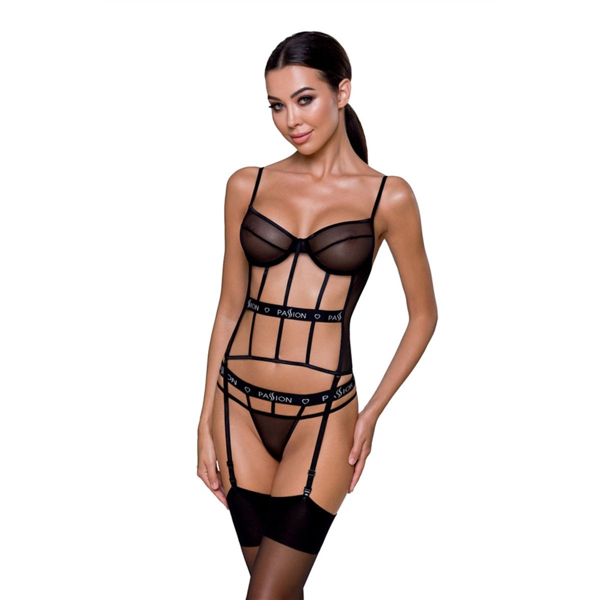 Passion love sort mesh bustier top