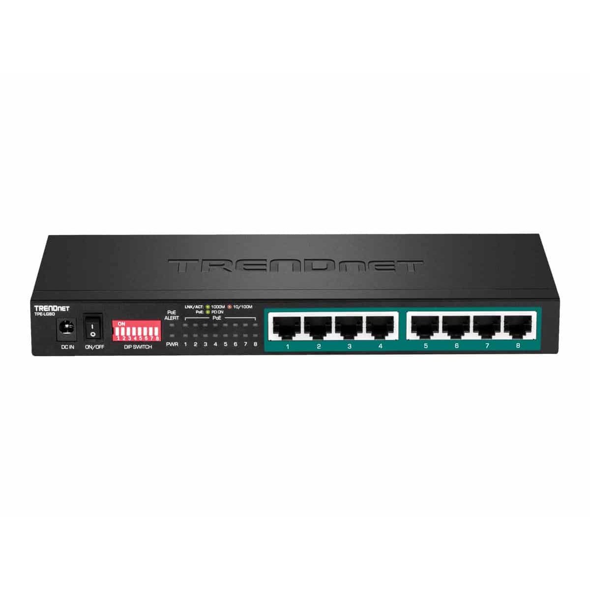 TRENDnet TPE LG80 Switch 8-porte Gigabit PoE+