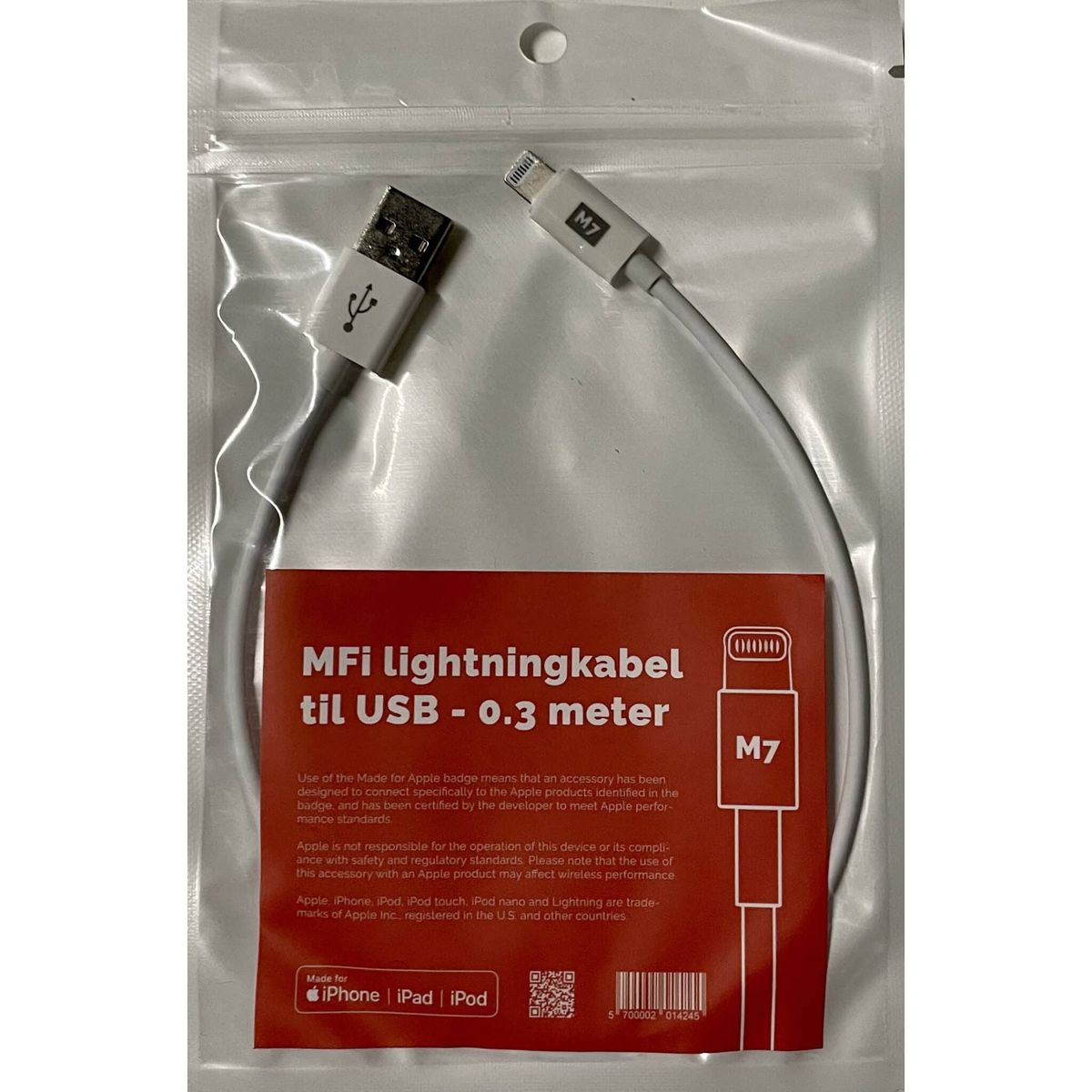 USB - Lightning kabel - M7