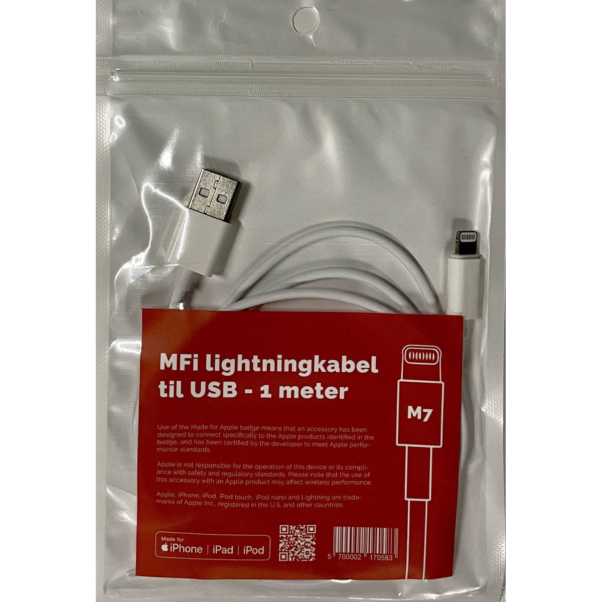 USB - Lightning kabel - M7