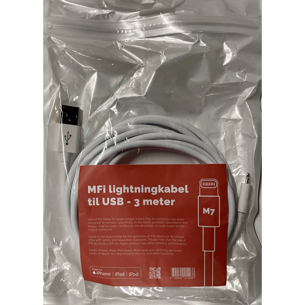 USB - Lightning kabel - M7