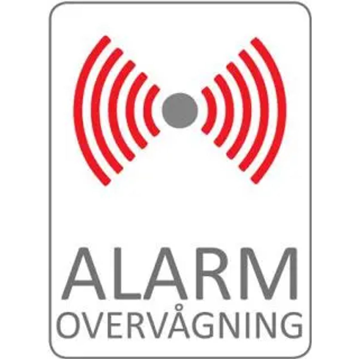 Alarm - Overvågnings klistermærke