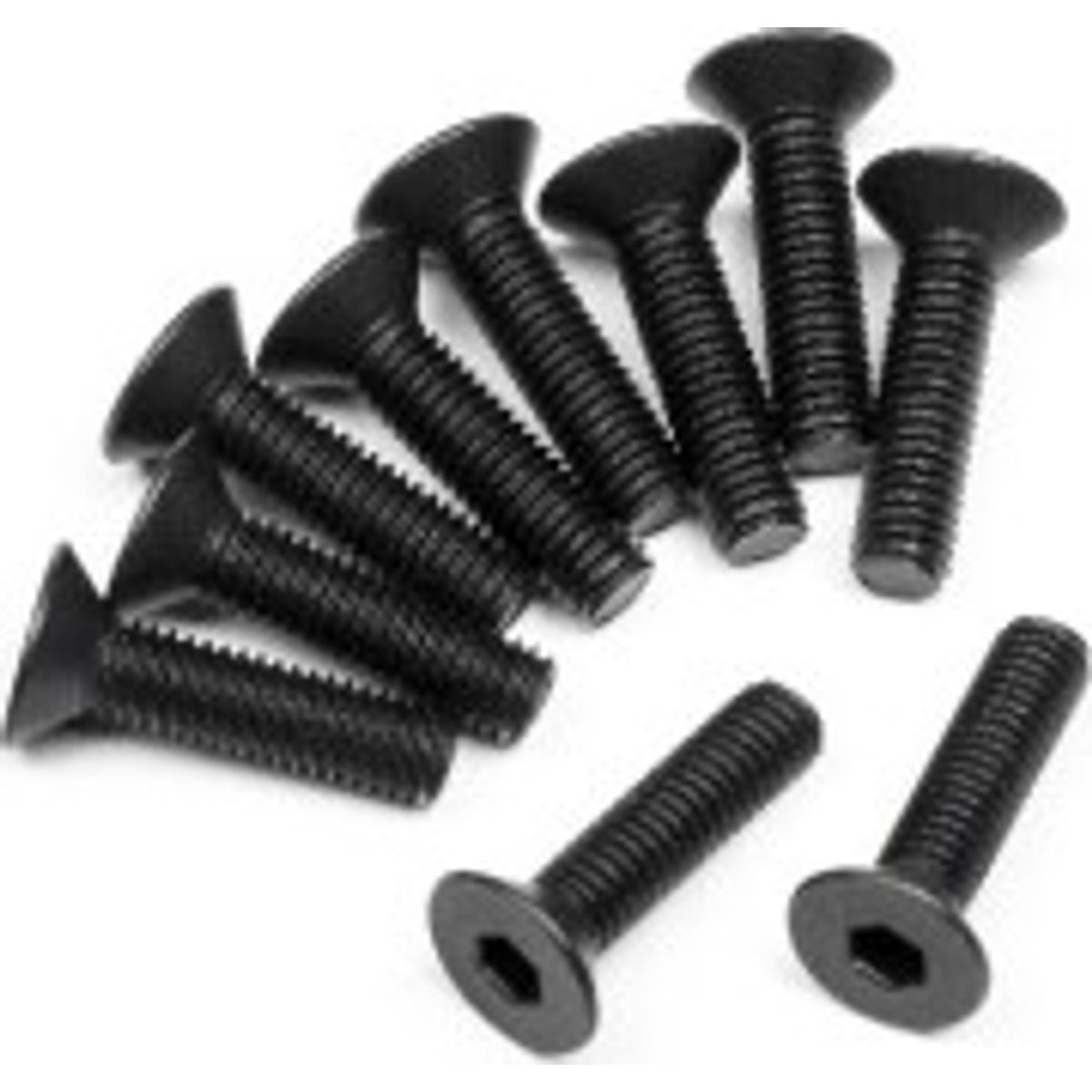 Flat Head Screw M3x12mm (10pcs) - Mv29093 - Maverick Rc