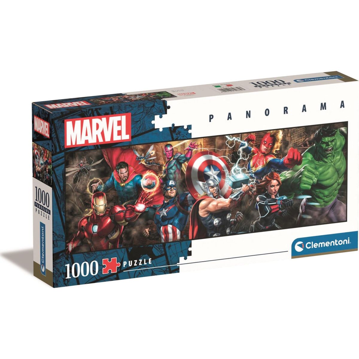 Avengers Puslespil - Marvel - Panorama - 1000 Brikker - Clementoni