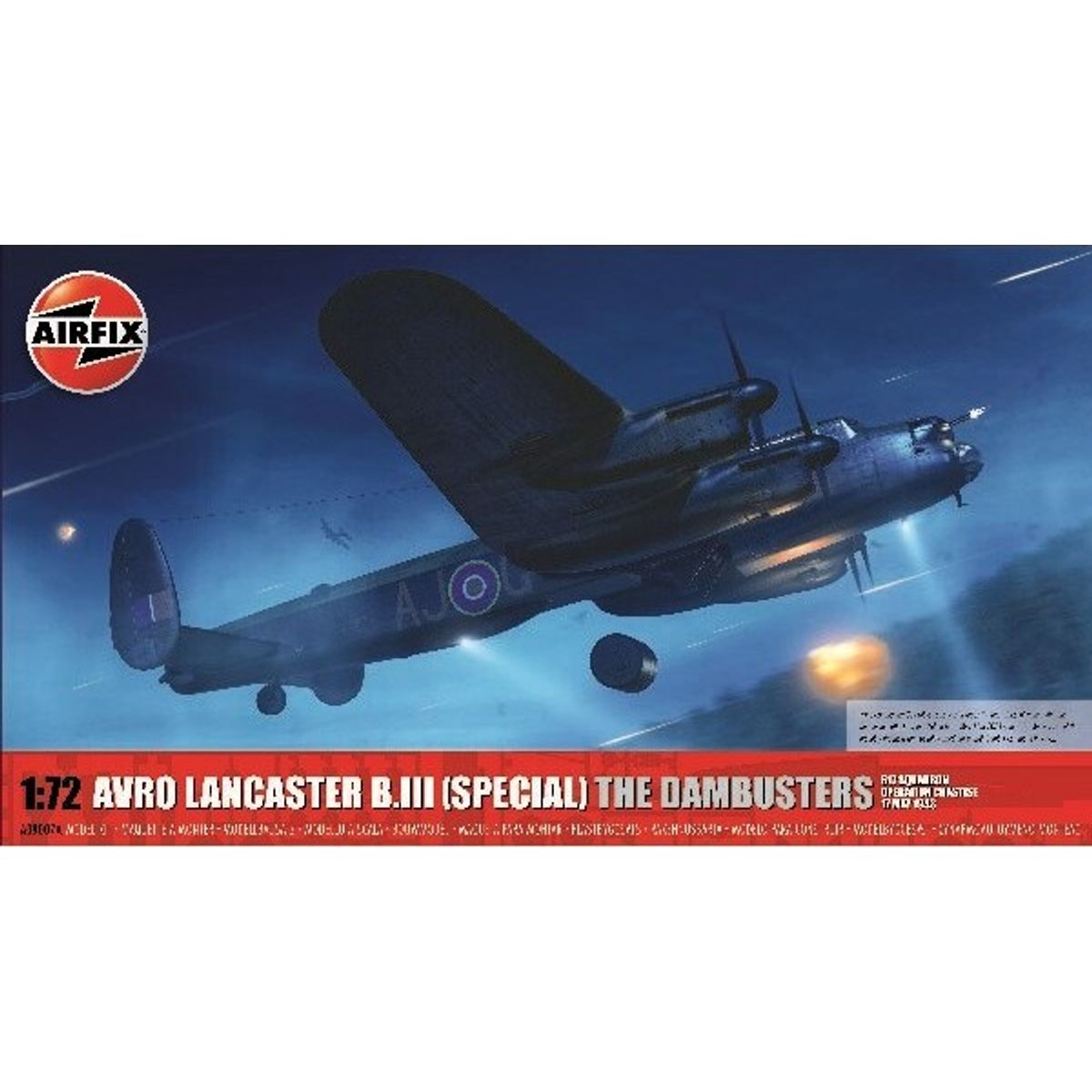 Airfix - Avro Lancaster B.iii Modelfly Byggesæt - 1:72 - A09007a