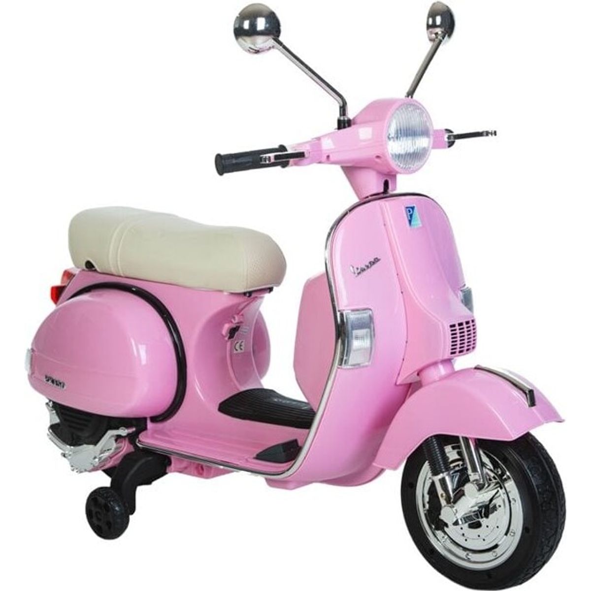 Vespa El Scooter Til Børn - Px150 - Azeno - Lyserød