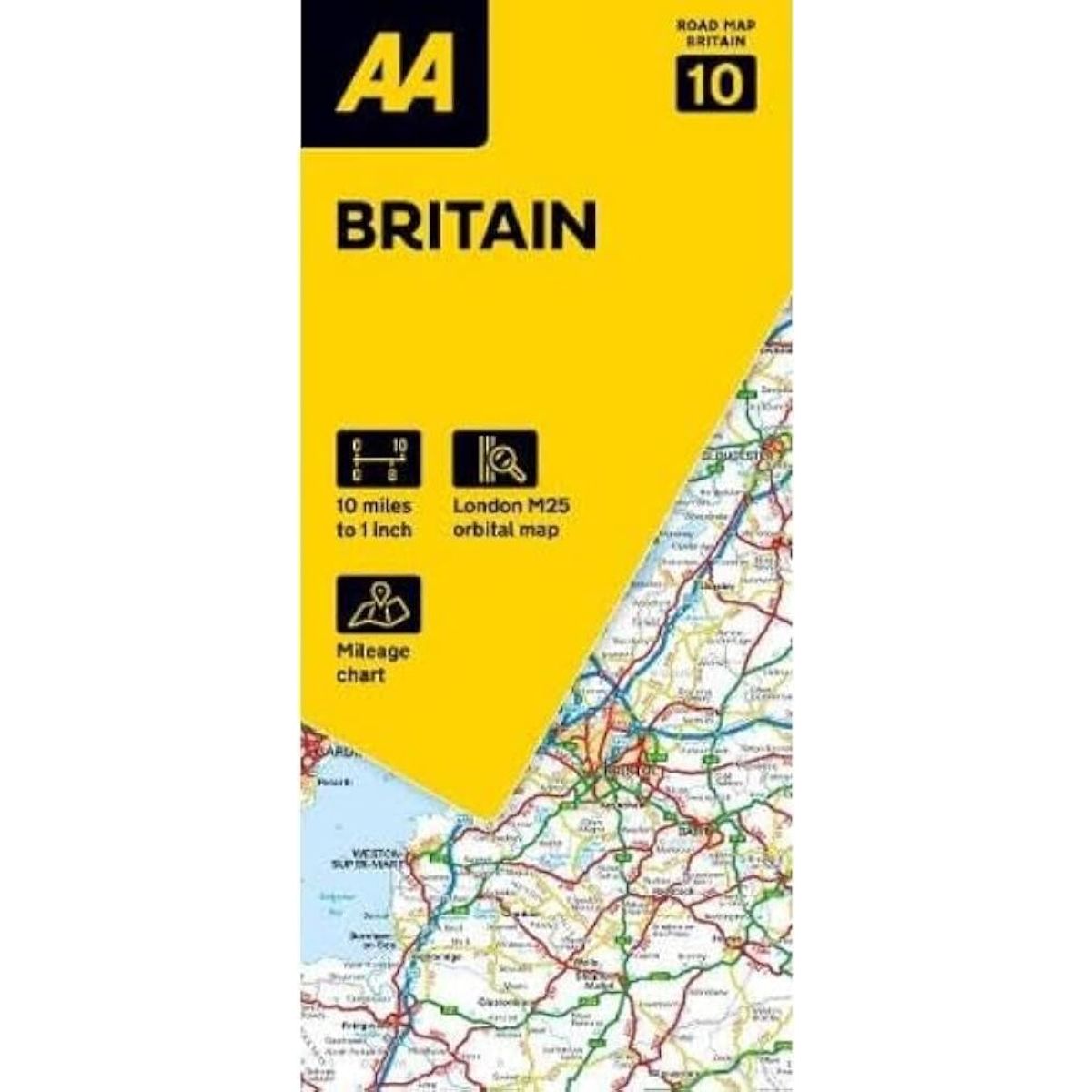 Aa Road Map Britain 10: Britain - Diverse - English Book