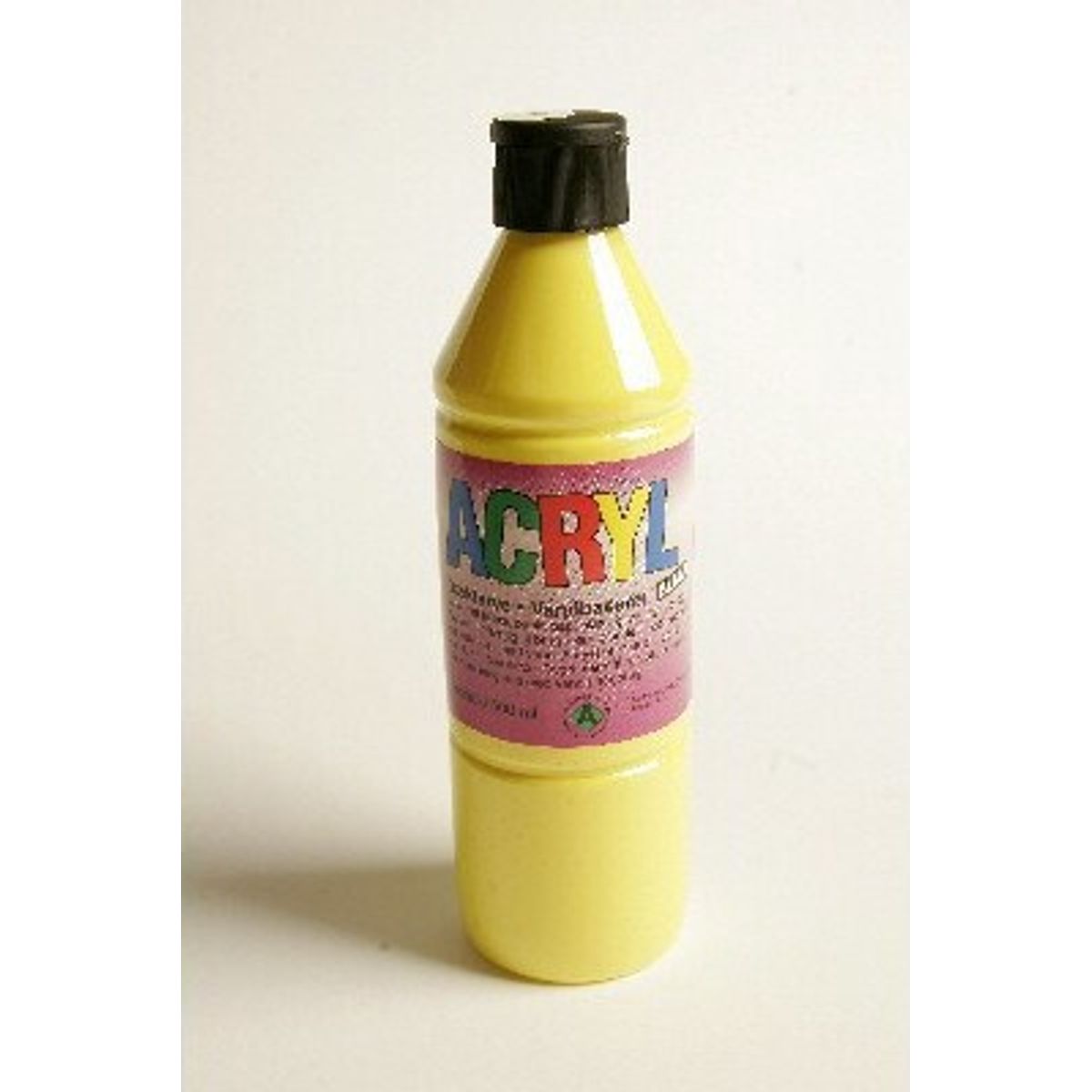 Fantasy Color - Acryl Maling - Primær Gul - Blank - 500 Ml