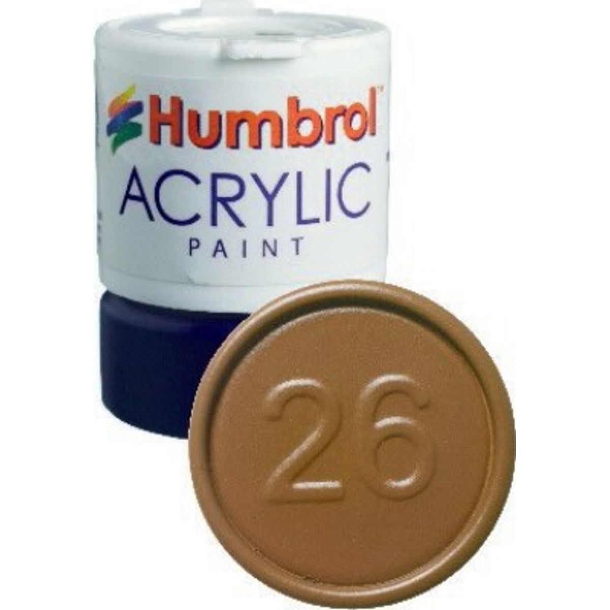 Humbrol - Akryl Maling - 12 Ml - Khaki Mat - Replaced - 26