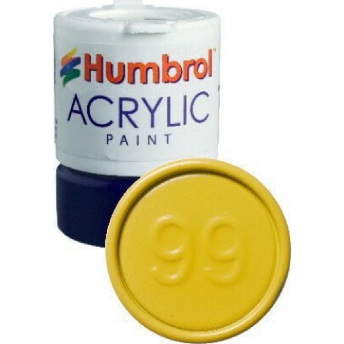 Humbrol - Akryl Maling - 14 Ml - Citron Mat - 99