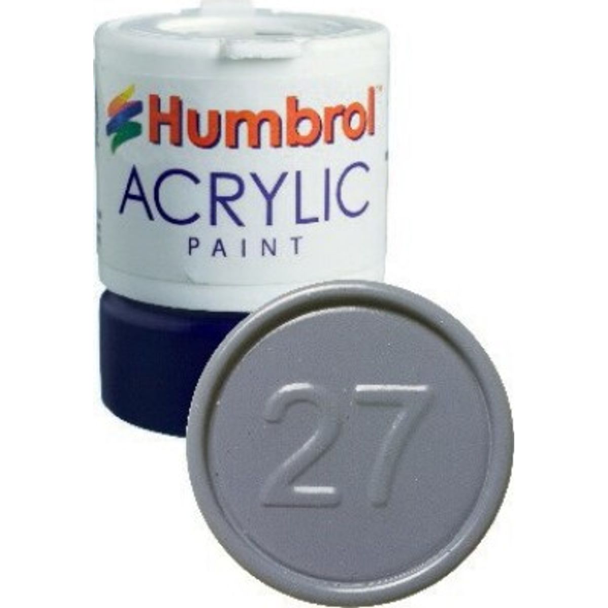 Humbrol - Akryl Maling - 14 Ml - Hav Grå Grey Mat - Replaced - 27