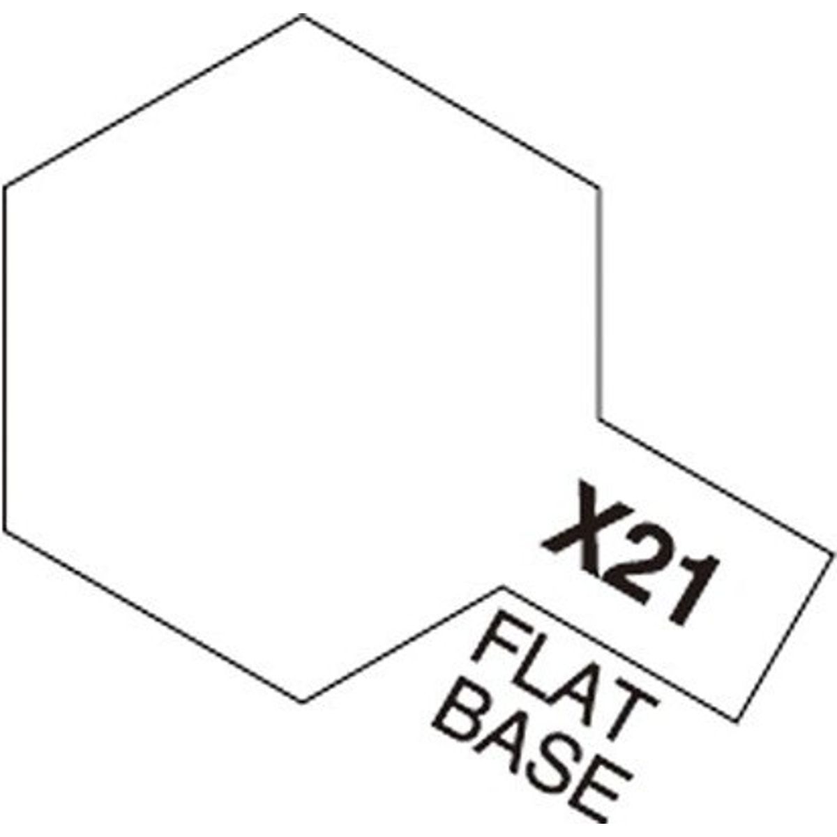 Tamiya - Acrylic Mini - X-21 Flat Base 10 Ml - 81521