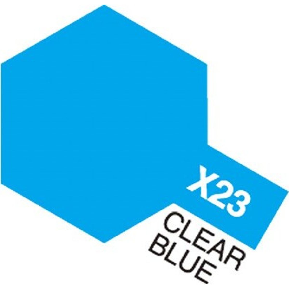 Tamiya - Acrylic Mini - X-23 Clear Blue Gloss 10 Ml - 81523