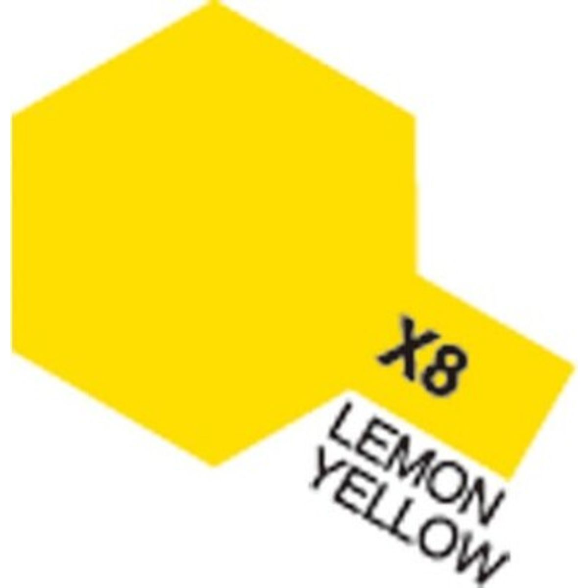 Tamiya - Acrylic Mini - X-8 Lemon Yellow Gloss 10 Ml - 81508