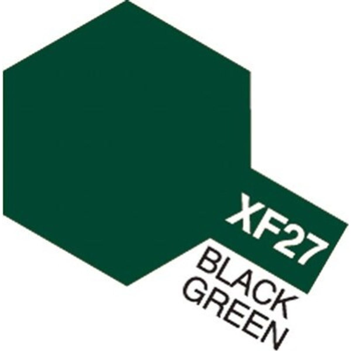 Tamiya - Acrylic Mini - Xf-27 Black Green Flat 10 Ml - 81727