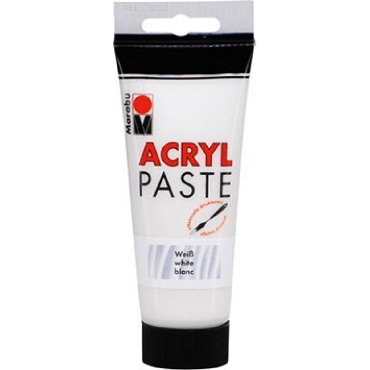 Strukturpasta Akryl - Acryl Paste - Hvid - 100 Ml - Marabu