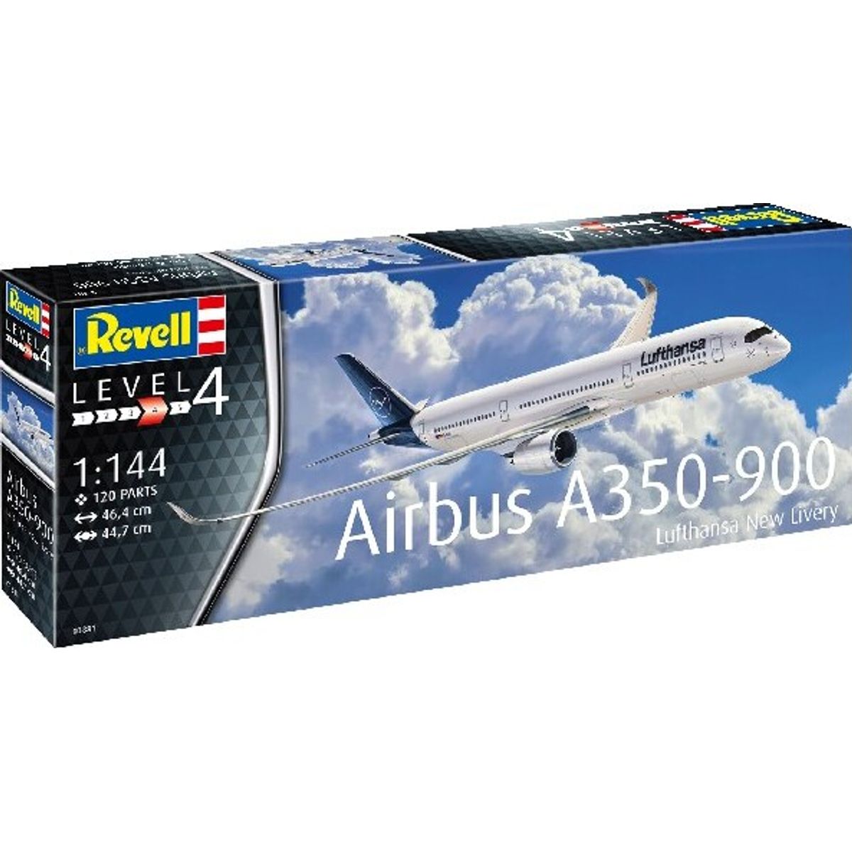 Revell - Airbus A350-900 Fly Byggesæt - 1:144 - Level 4 - 03881