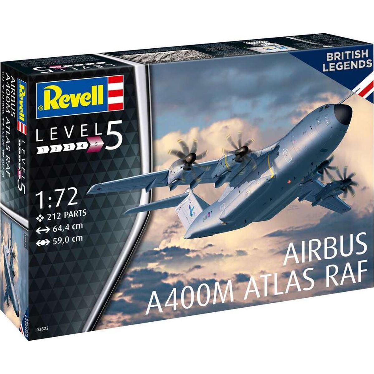 Revell - Airbus A400m Atlas Modelfly Byggesæt - Level 5 - 03822