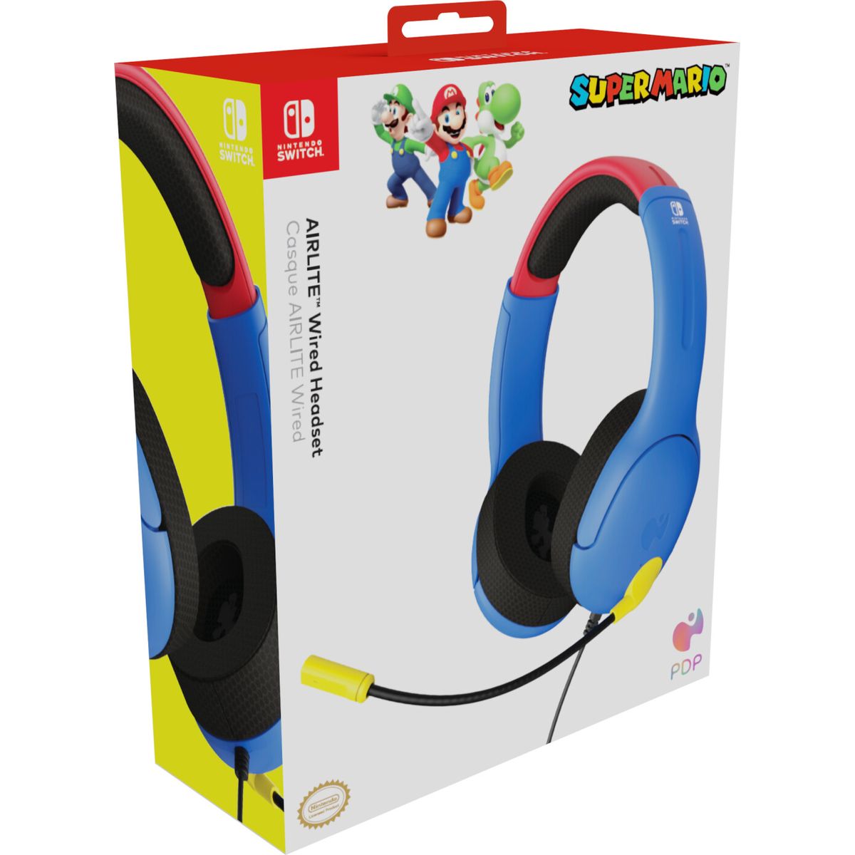 Pdp - Nintendo Switch Airlite Headset - Super Mario - Blå Rød