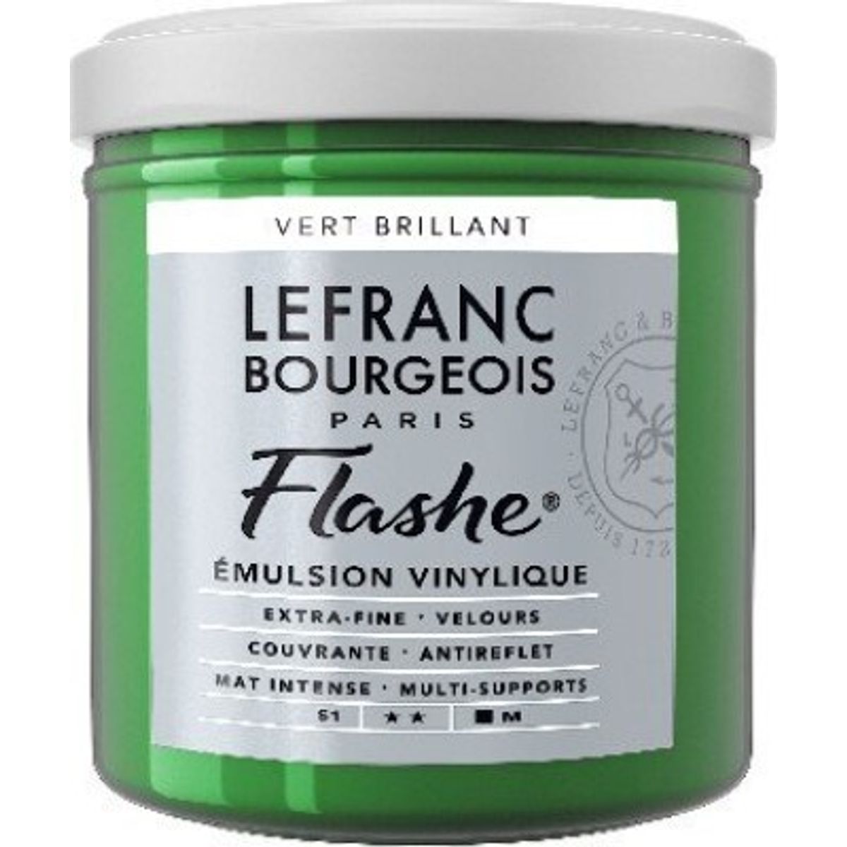 Lefranc & Bourgeois - Flashe Akrylmaling - Brilliant Green 125 Ml