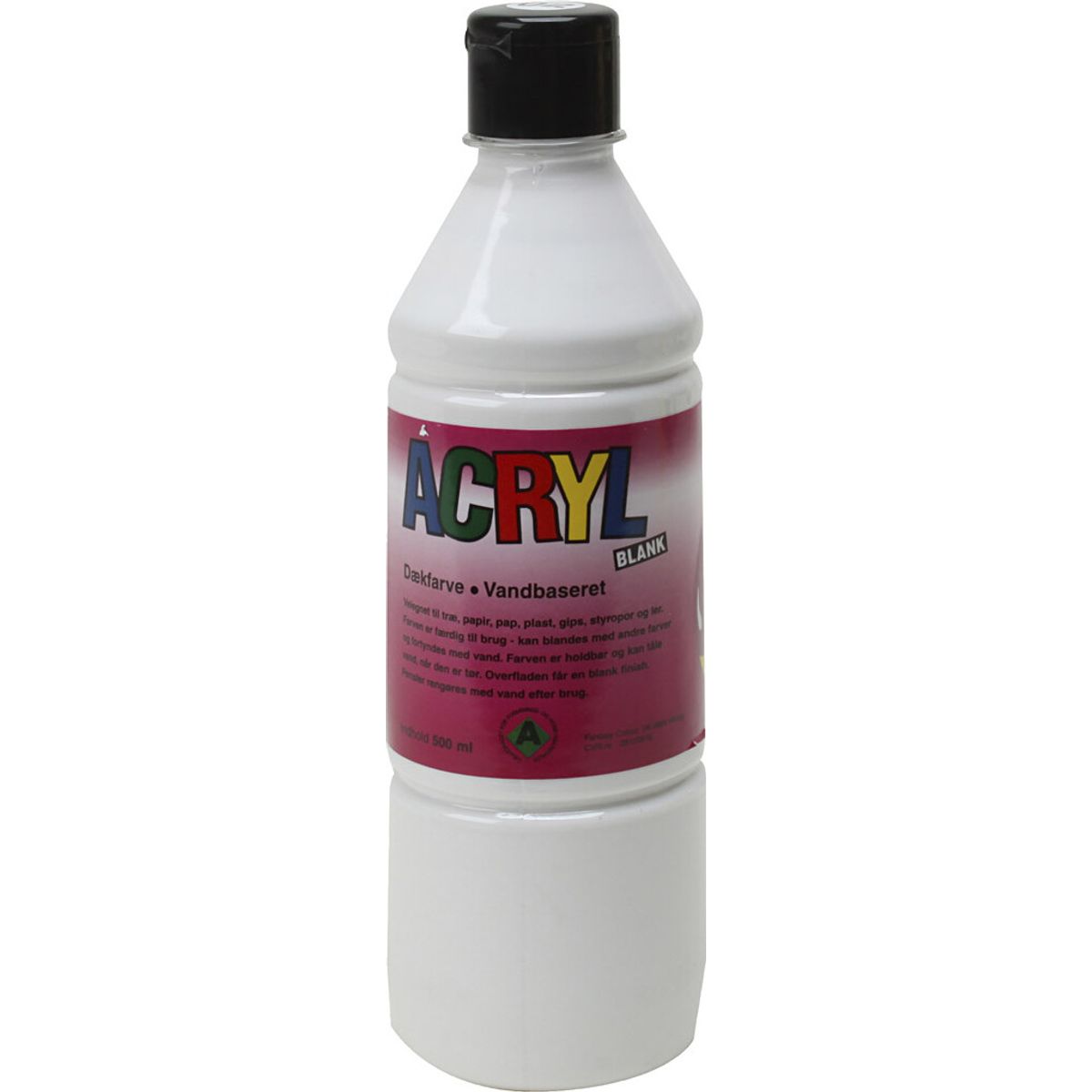 Fantasy Color - Acryl Maling - Hvid - 500 Ml