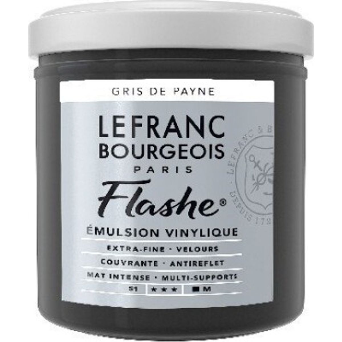 Lefranc & Bourgeois - Akrylmaling - Flashe - Paynes Grey 125 Ml