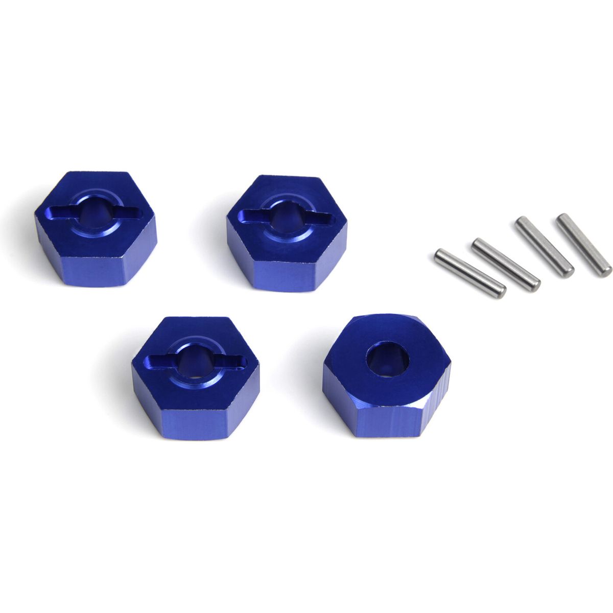 Aluminium 14mm Hex Hub Set (blue/4pcs) - Mv150473 - Maverick Rc