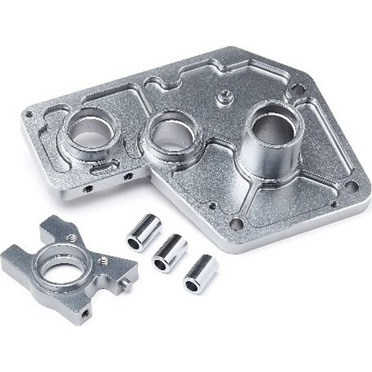 Aluminium Transmission Mount Set (blackout Mt) - Mv24115 - Maverick Rc