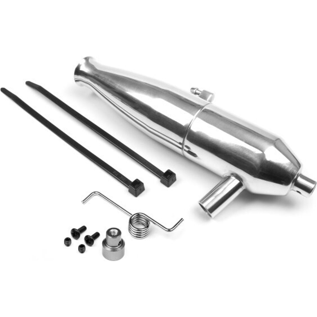 Aluminium Tuned Pipe (polished/21+) - Hp86138 - Hpi Racing