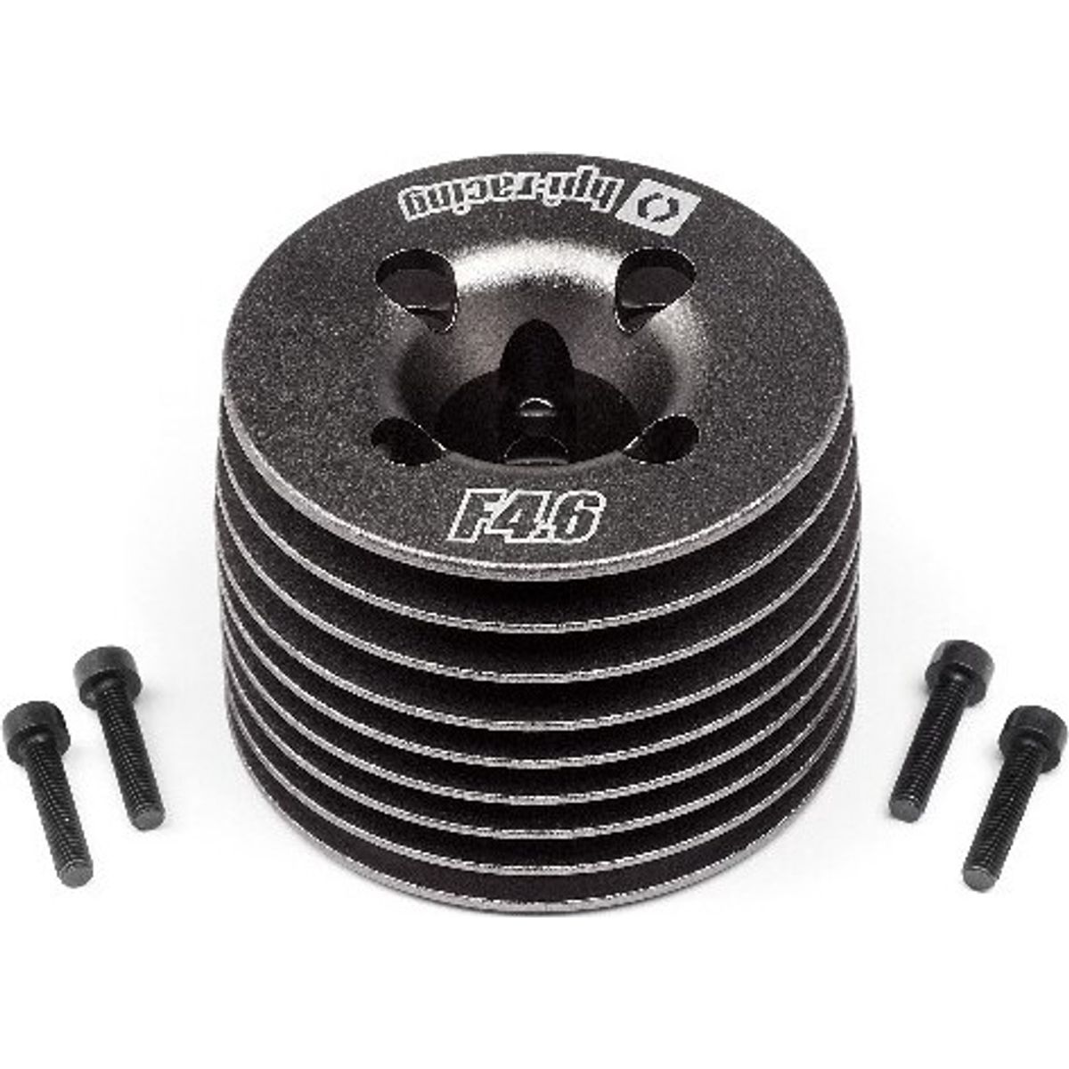 Aluminum Heatsink Head (gunmetal/f4.6 V2) - Hp111605 - Hpi Racing