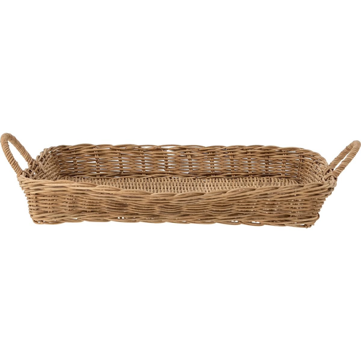 Bloomingville - Angie Serveringsbakke - Natur - Rattan Plast - Flet