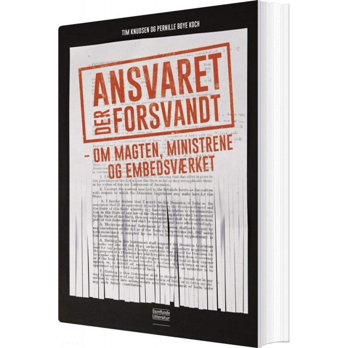 Ansvaret Der Forsvandt - Tim Knudsen - Bog