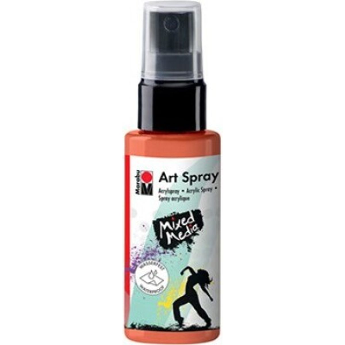 Marabu - Art Spray - Akryl Spraymaling - Rødorange - 50 Ml