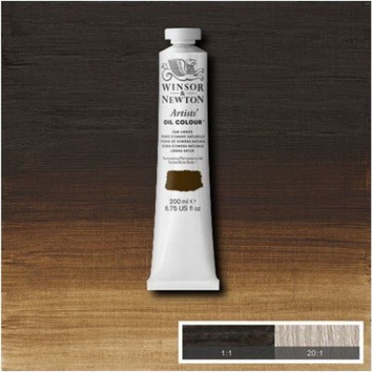 Winsor & Newton - Oliemaling - Artists - Raw Umber 200 Ml