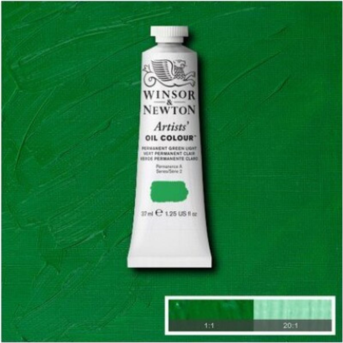 Winsor & Newton - Oliemaling - Artists - Permanent Green Light 37 Ml