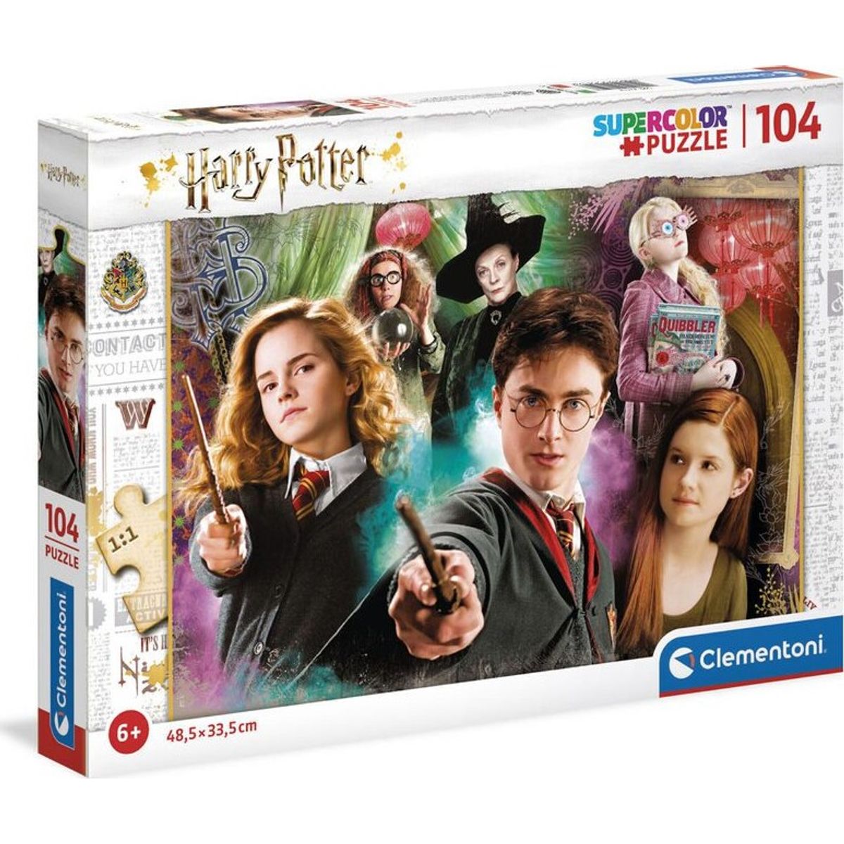 Harry Potter Puslespil - Super Color - 104 Brikker - Clementoni