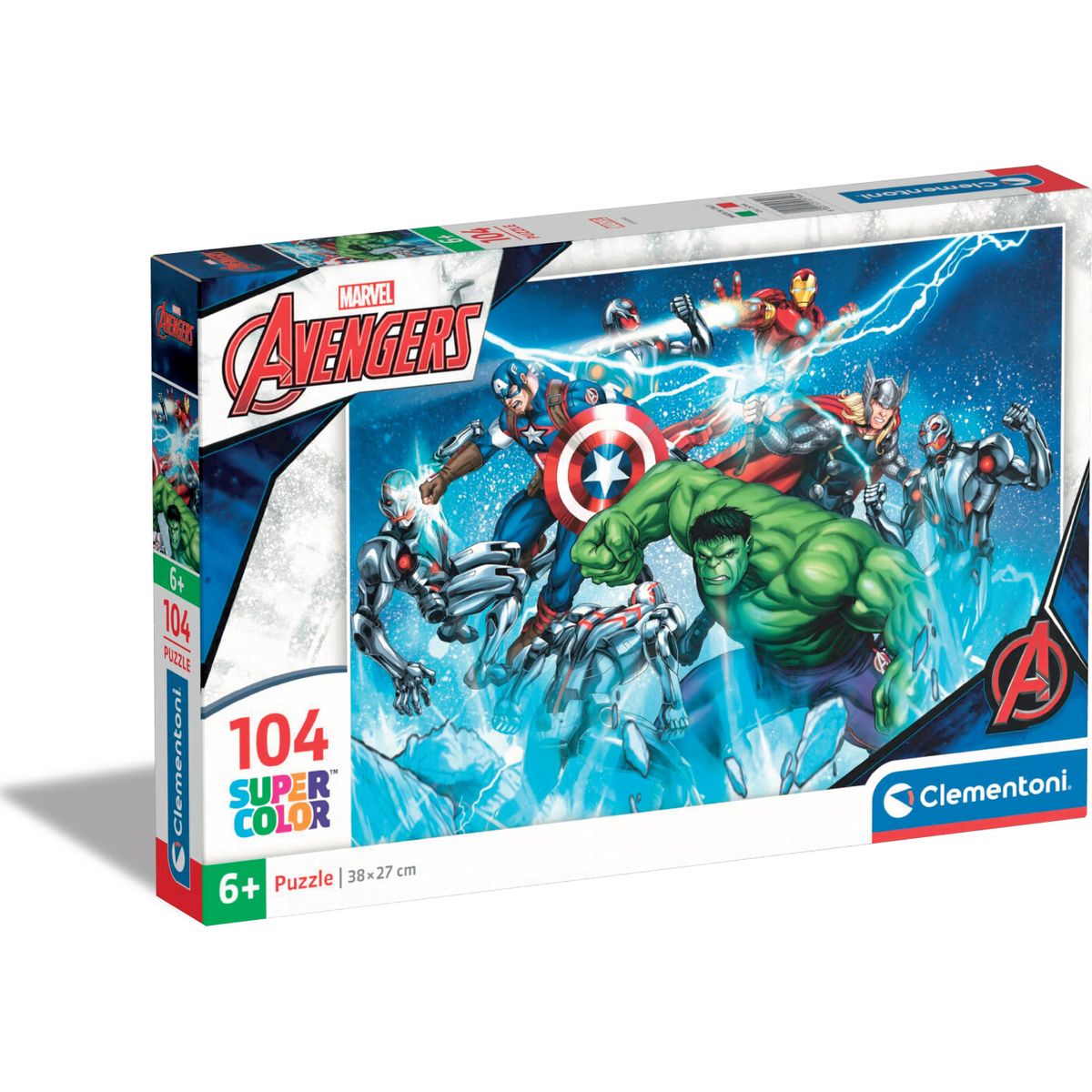 Marvel Puslespil - Avengers - Color - Clementoni - 104 Brikker