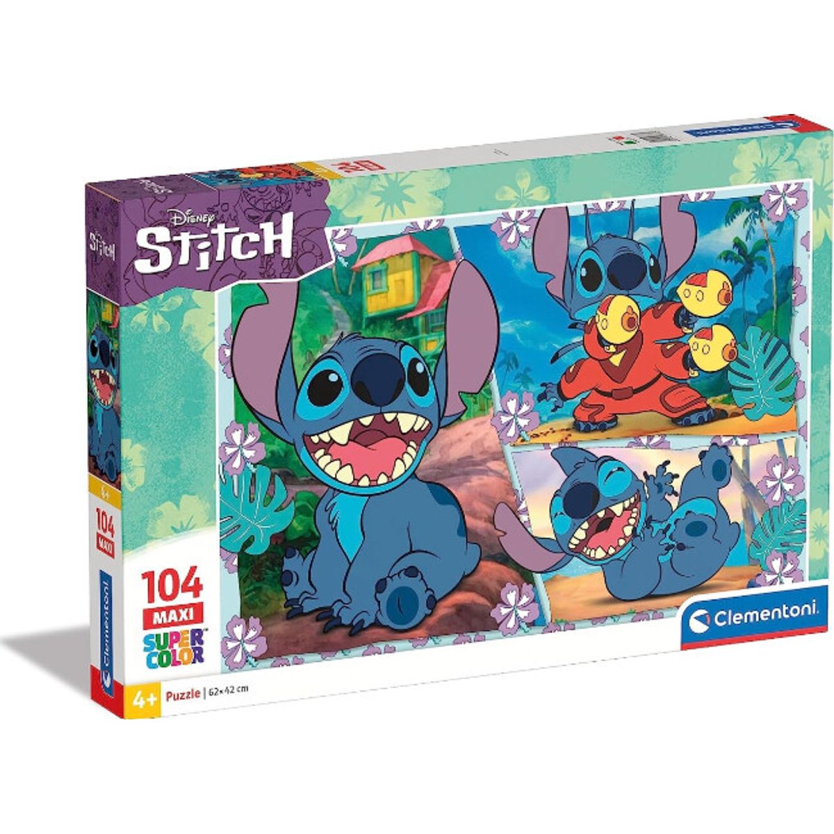 Disney Puslespil - Stitch - Maxi - 104 Brikker - Clementoni