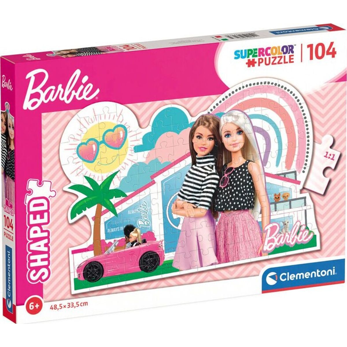 Barbie Puslespil - Super Color - 104 Brikker - Clementoni