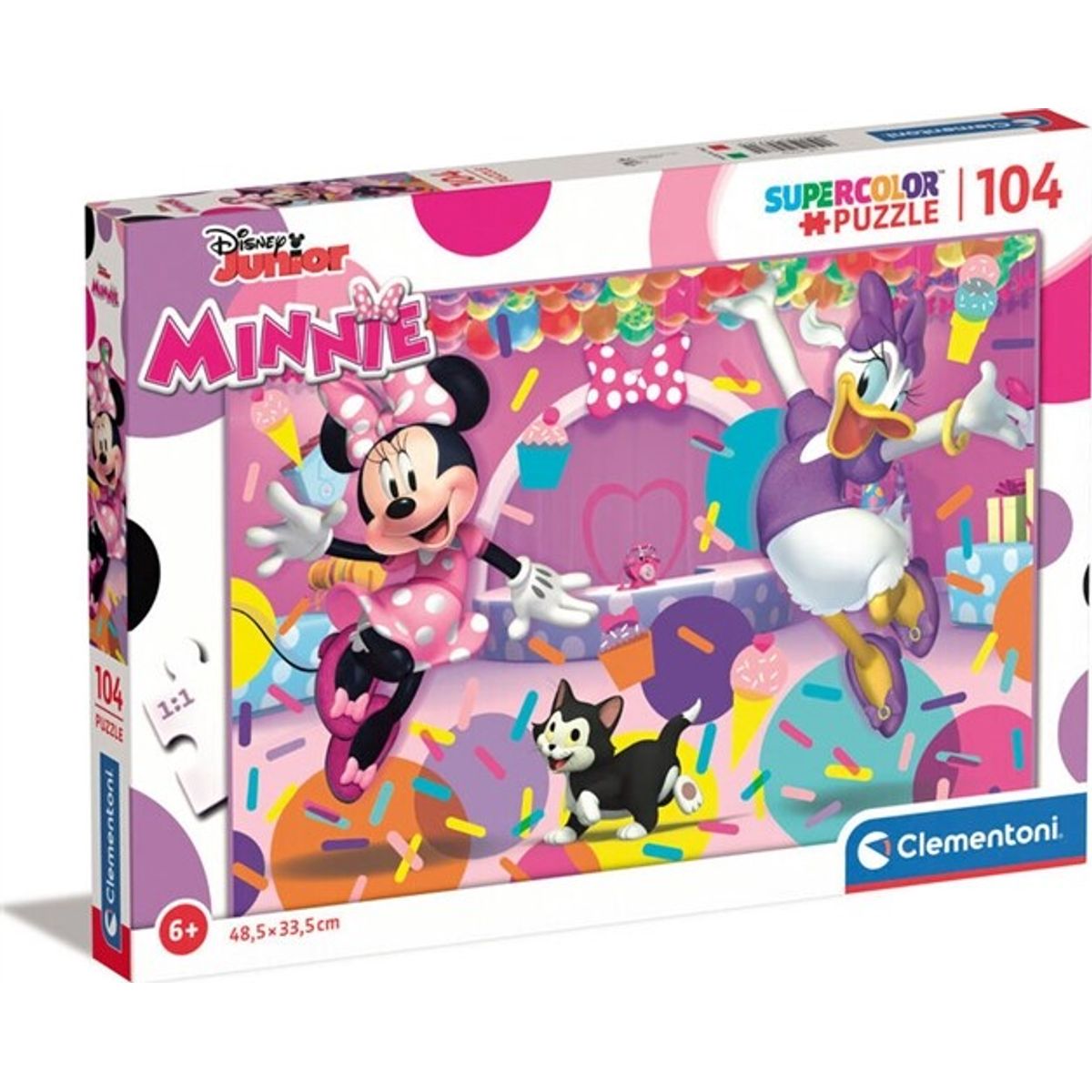 Disney Puslespil - Minnie - Super Color - 104 Brikker - Clementoni